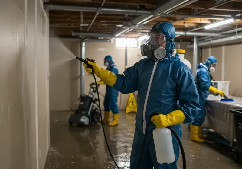 Basement Sanitization and Antimicrobial Treatment process in Doniphan, MO